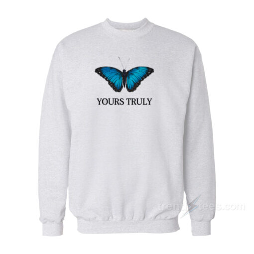 blue butterfly sweatshirt