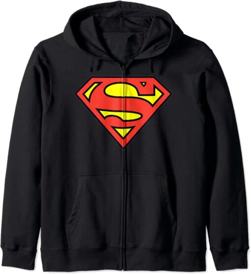 superman zip up hoodie