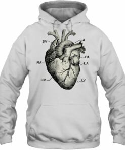 anatomical heart hoodie