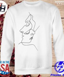 abstract face sweatshirt