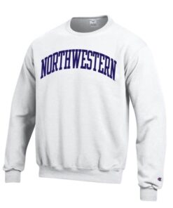 purple and white sweatshirt