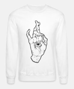 fine line hand crewneck sweatshirt