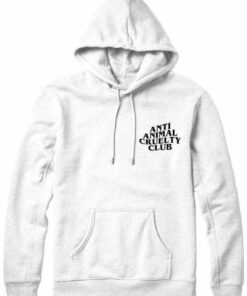 anti animal cruelty club hoodie