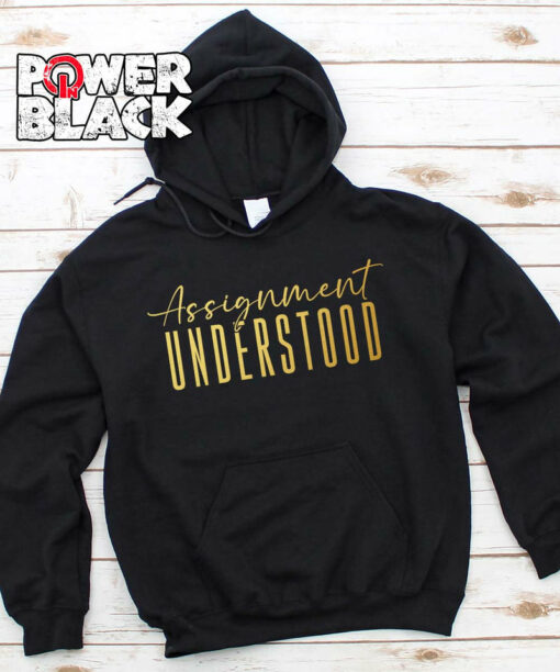 power in black hoodies