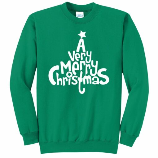 green merry sweatshirt