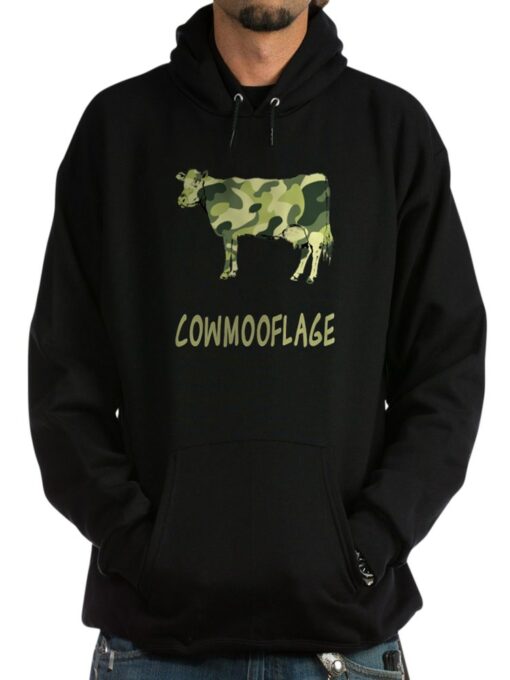 cow moo flage hoodie