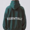 essentials camel hoodie