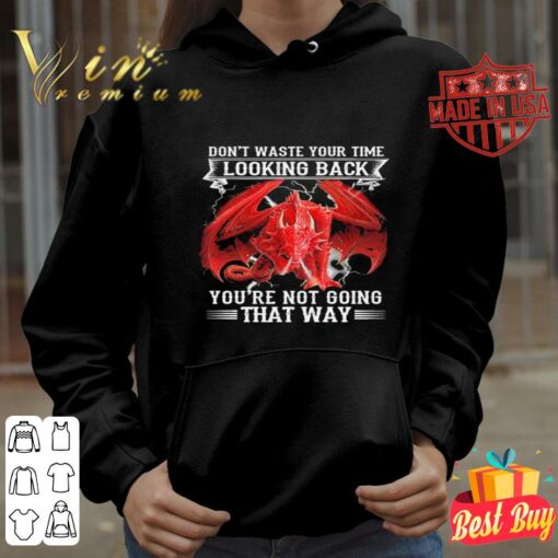 black hoodie with red dragon