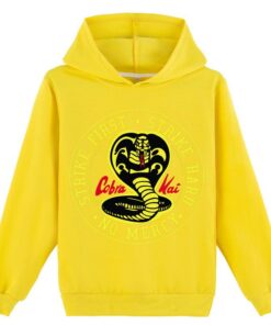 yellow cobra kai hoodie