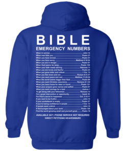 bible emergency numbers hoodie