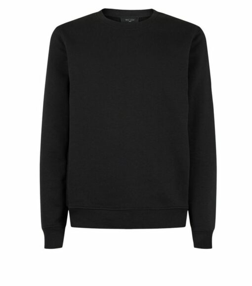 black sweatshirt plain