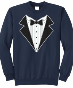 tuxedo sweatshirt