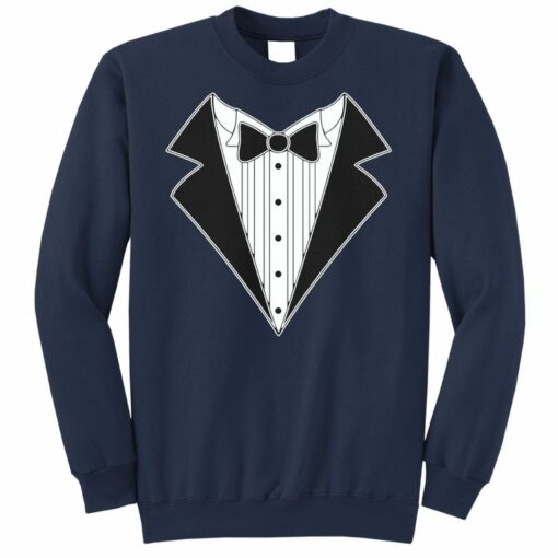 tuxedo sweatshirt