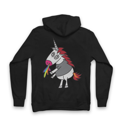 unicorn zip up hoodie