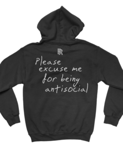 please excuse me for being antisocial hoodie