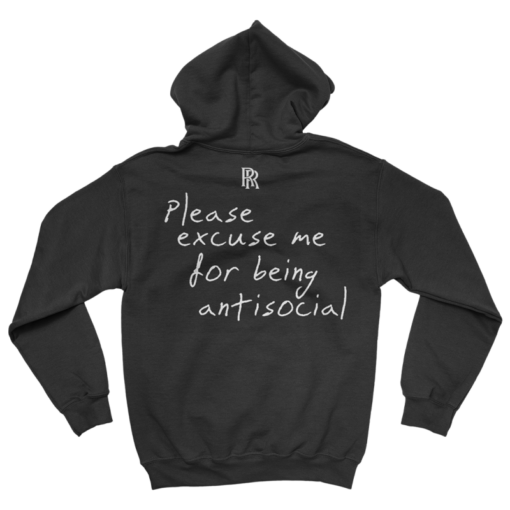 please excuse me for being antisocial hoodie