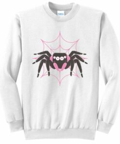 pink spider sweatshirt