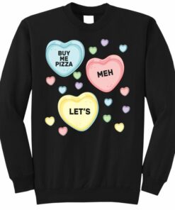 candy heart sweatshirt