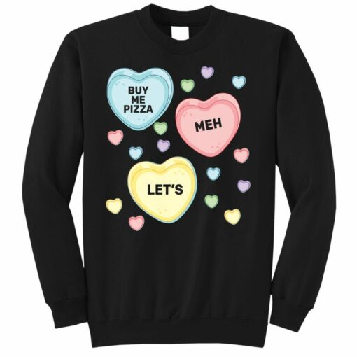 candy heart sweatshirt