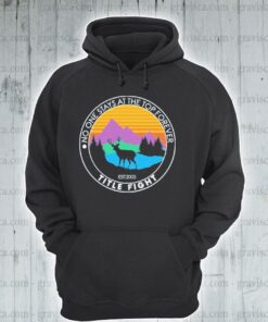 title fight deer hoodie