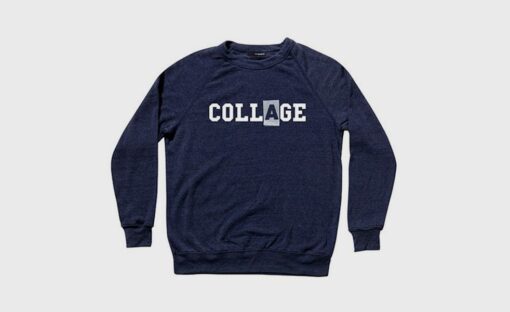 collage sweatshirt