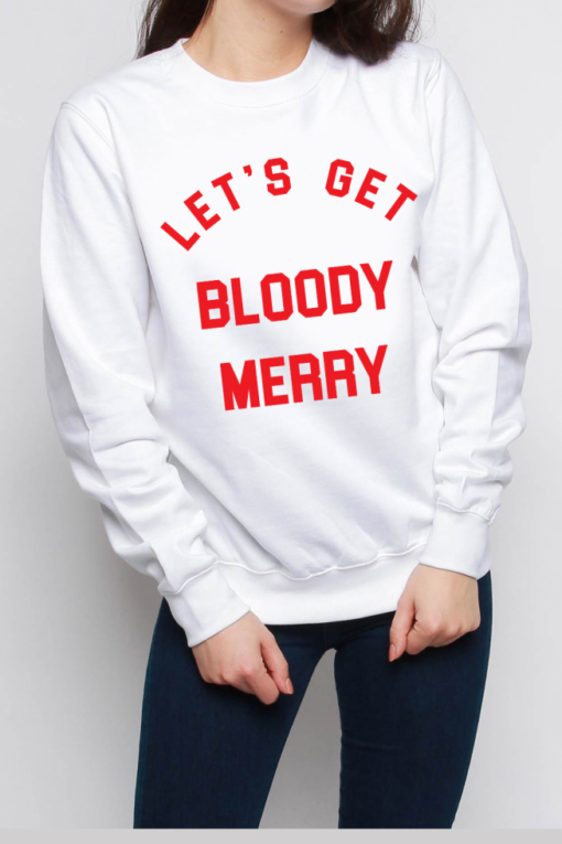 bloody sweatshirt