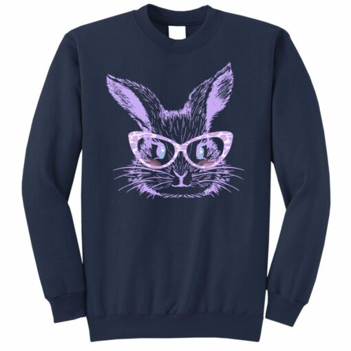 bunny with glasses sweatshirt