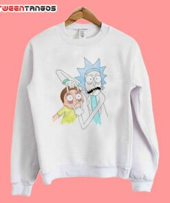 rick and morty white sweatshirt