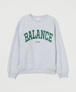 balance within sweatshirt