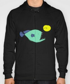 angler fish hoodie