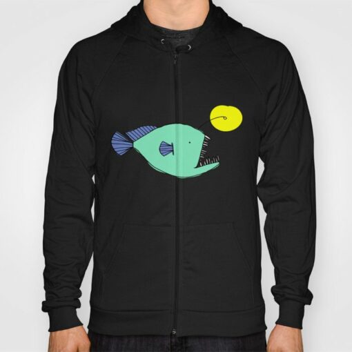 angler fish hoodie