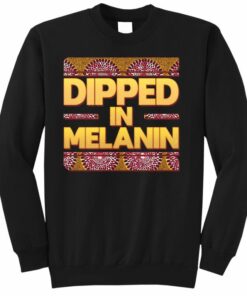 created with melanin sweatshirt