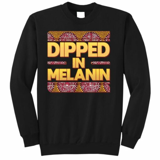 created with melanin sweatshirt