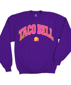 pink taco bell sweatshirt