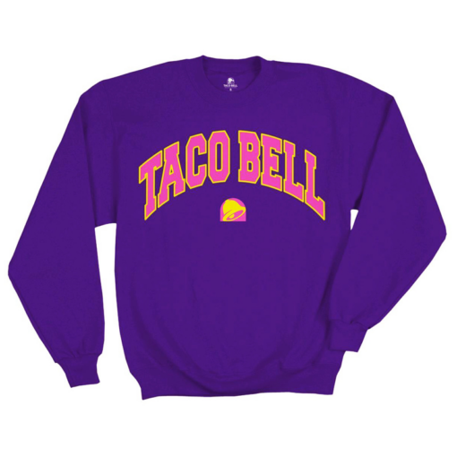 pink taco bell sweatshirt
