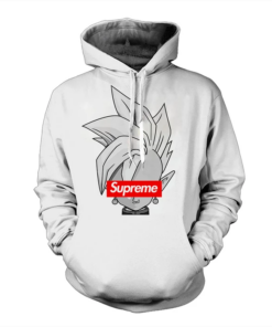 white dbz hoodie