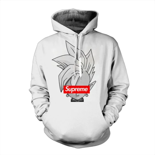 white dbz hoodie