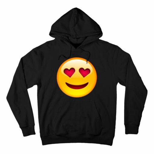 hoodie with heart and eyes