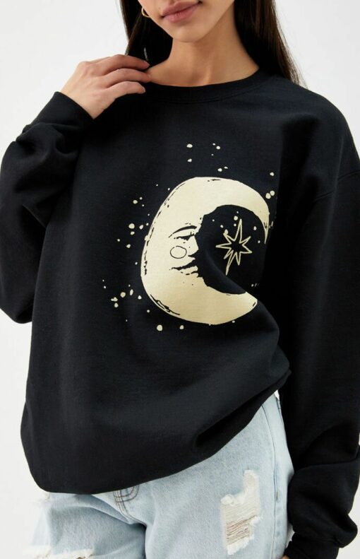 pacsun moon sweatshirt