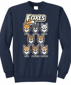 sweatshirt with foxes