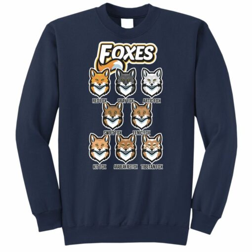 sweatshirt with foxes