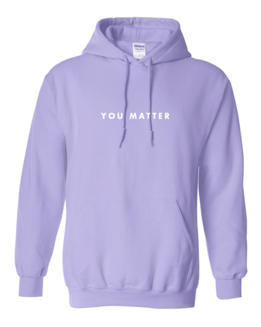 lavender you matter hoodie
