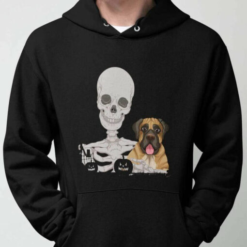 dog skeleton hoodie