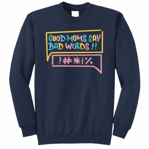 words on sweatshirt
