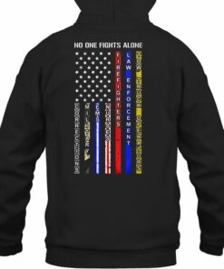 no one fights alone hoodie