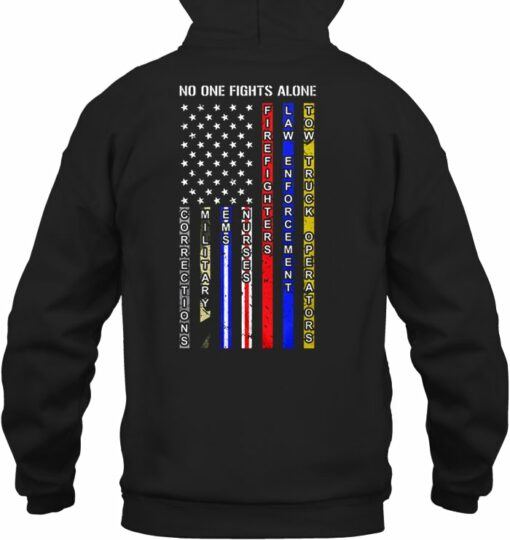 no one fights alone hoodie