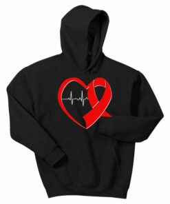 red ribbon hoodie