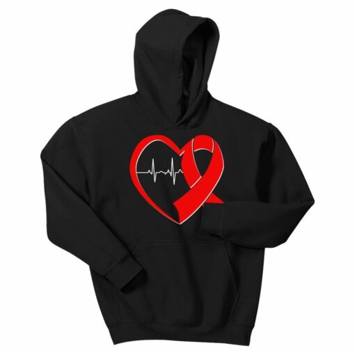 red ribbon hoodie