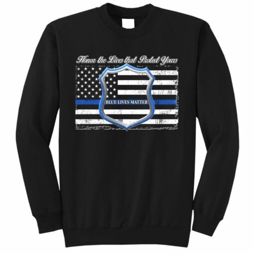 blue lives matter sweatshirt