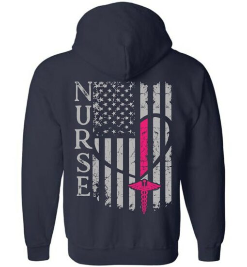 nurse zip up hoodie